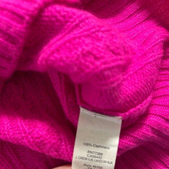 J Crew Women's Pink Italian Cashmere Sweater Size XS - Picture 4 of 8